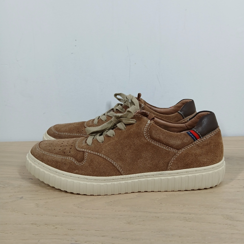 Four Brothers The Nice Oxford Brown‎ Leather Lace-Up Casual Sneakers 1396